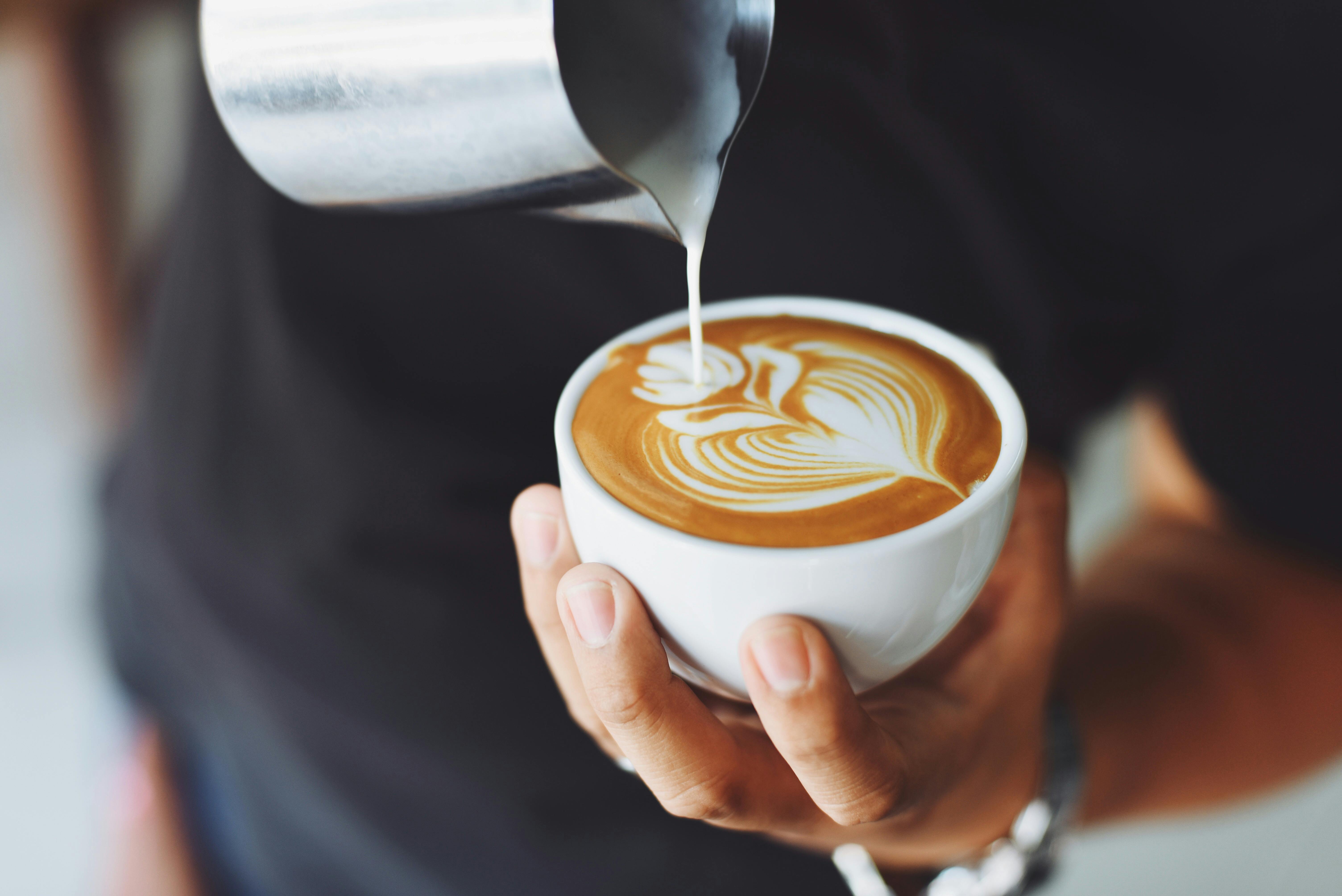 A cup of cappuccino